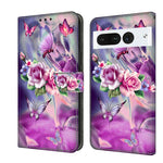 Custodia per telefono in pelle protettiva antiurto Crystal 3D, For Google Pixel 7 Pro