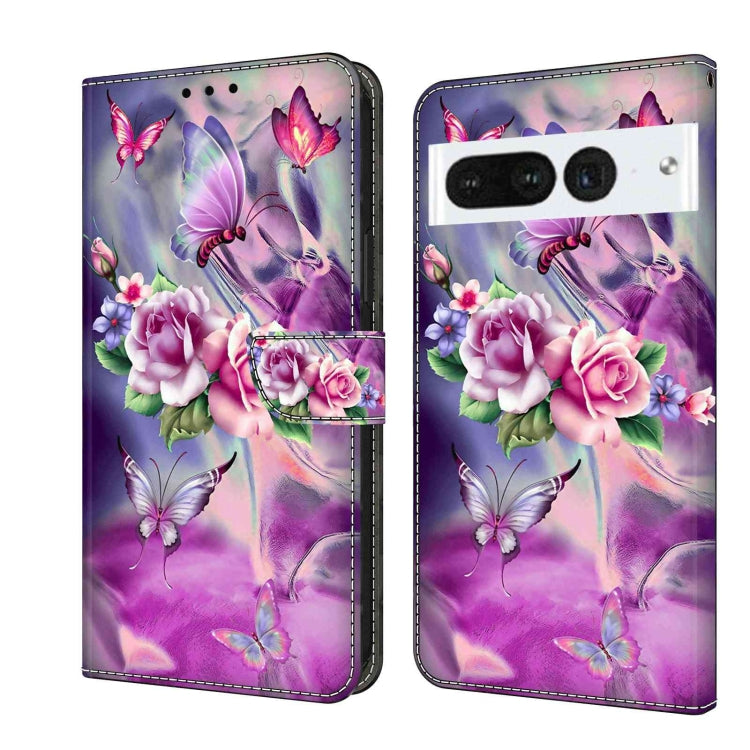 Custodia per telefono in pelle protettiva antiurto Crystal 3D, For Google Pixel 7 Pro