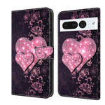 Custodia per telefono in pelle protettiva antiurto Crystal 3D, For Google Pixel 7 Pro