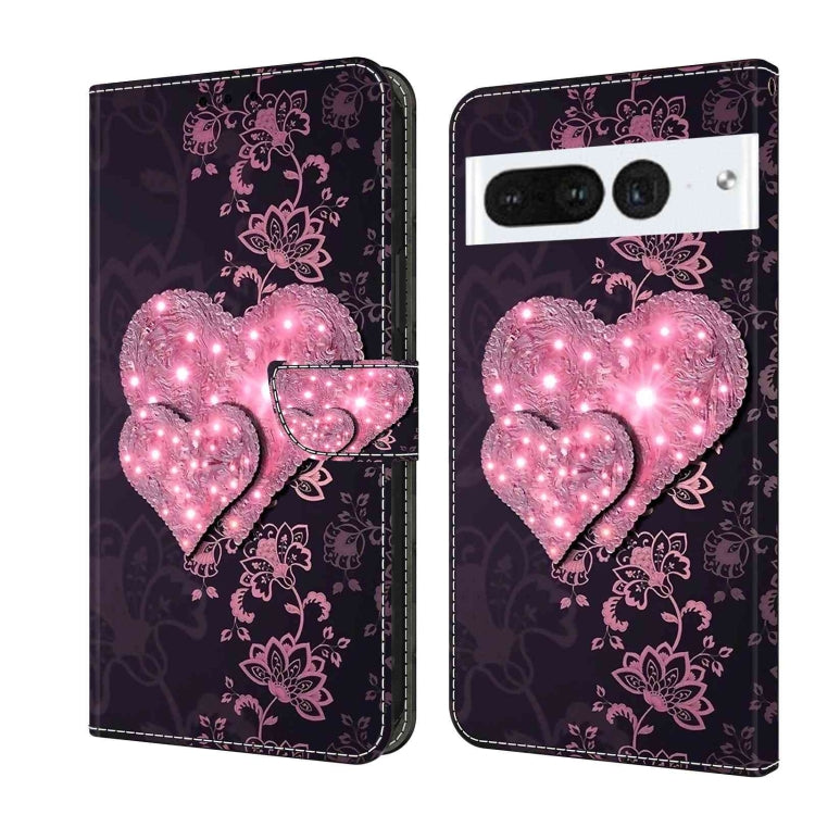 Custodia per telefono in pelle protettiva antiurto Crystal 3D, For Google Pixel 7 Pro