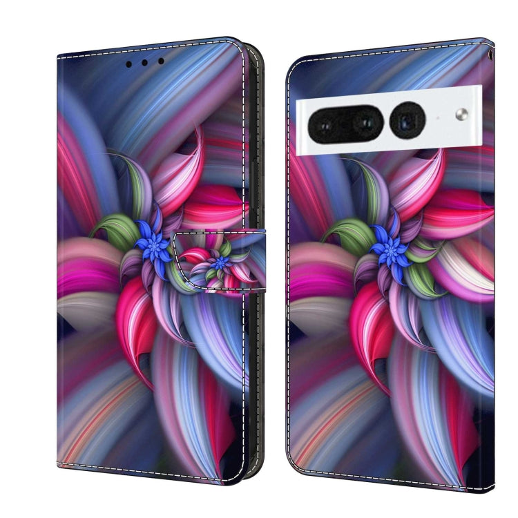Custodia per telefono in pelle protettiva antiurto Crystal 3D, For Google Pixel 7 Pro