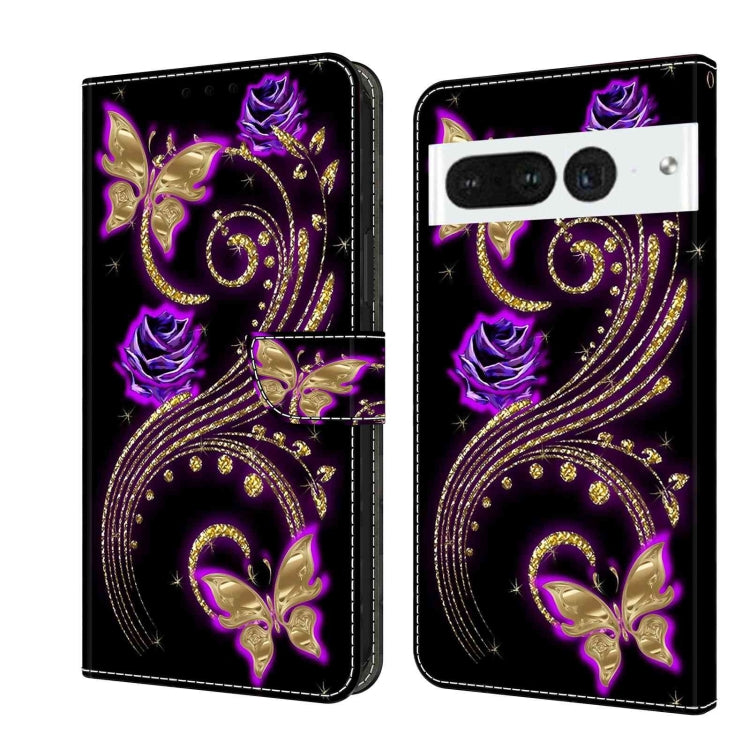 Custodia per telefono in pelle protettiva antiurto Crystal 3D, For Google Pixel 7 Pro