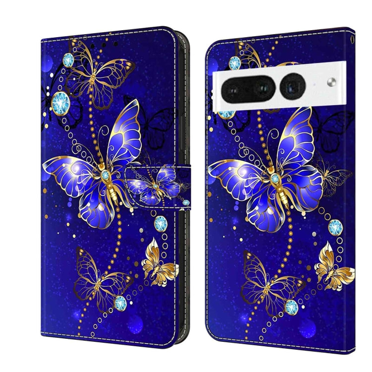 Custodia per telefono in pelle protettiva antiurto Crystal 3D, For Google Pixel 7 Pro