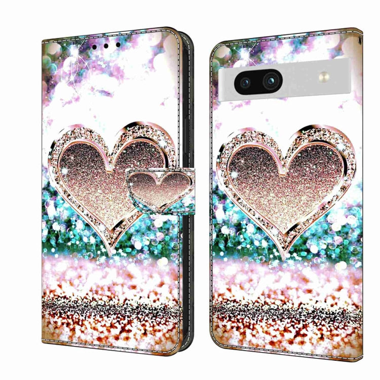 Custodia per telefono in pelle protettiva antiurto Crystal 3D, For Google Pixel 7a