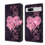 Custodia per telefono in pelle protettiva antiurto Crystal 3D, For Google Pixel 7a