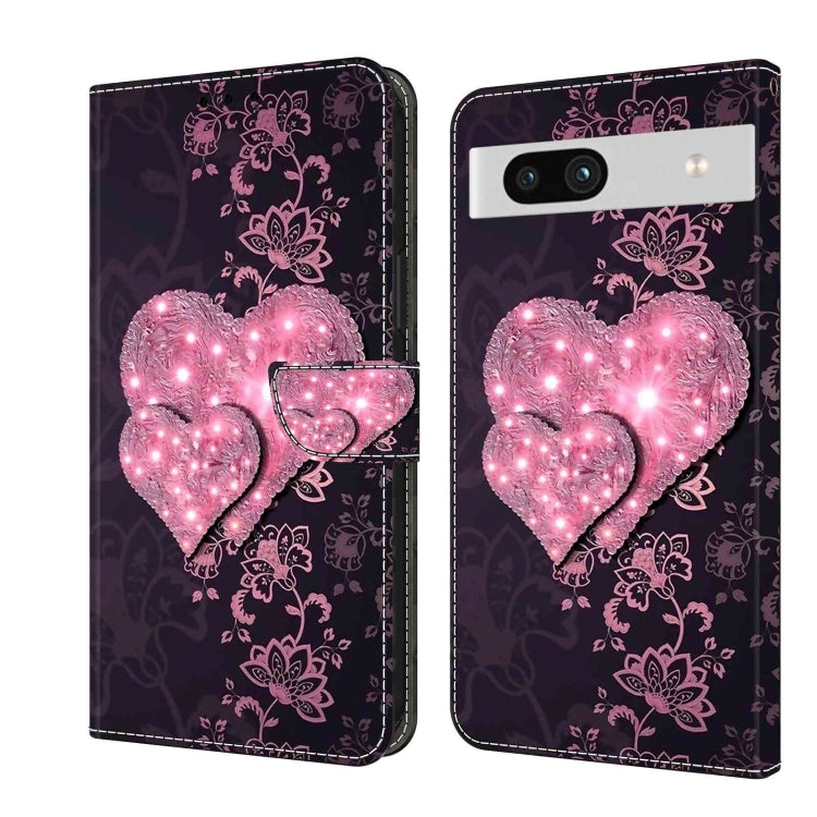Custodia per telefono in pelle protettiva antiurto Crystal 3D, For Google Pixel 7a