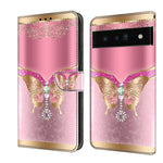 Custodia per telefono in pelle protettiva antiurto Crystal 3D, For Google Pixel 6 Pro
