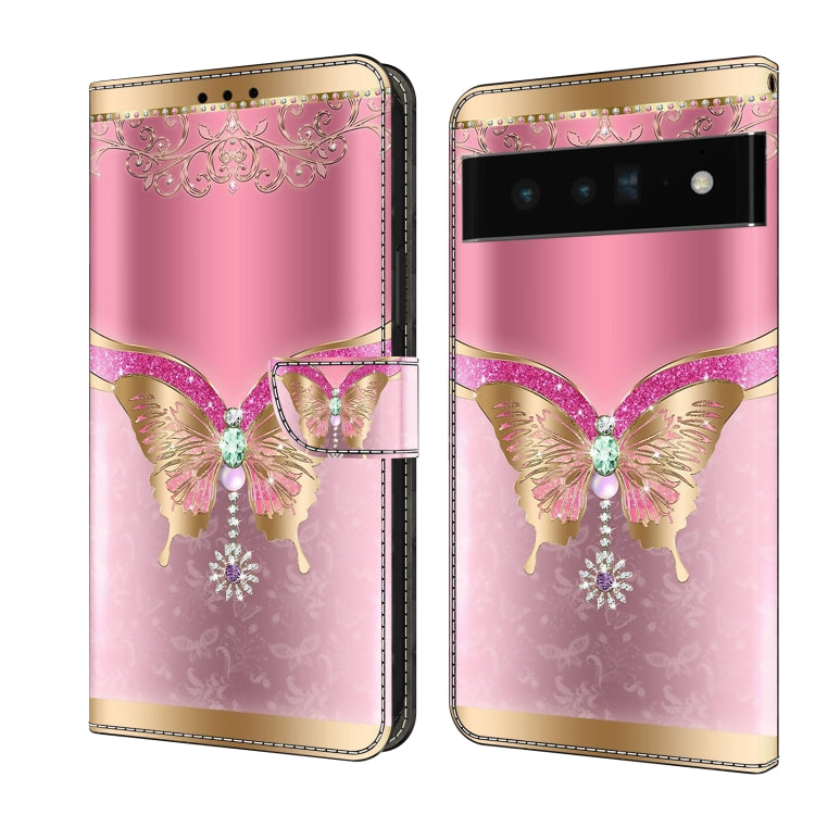 Custodia per telefono in pelle protettiva antiurto Crystal 3D, For Google Pixel 6 Pro