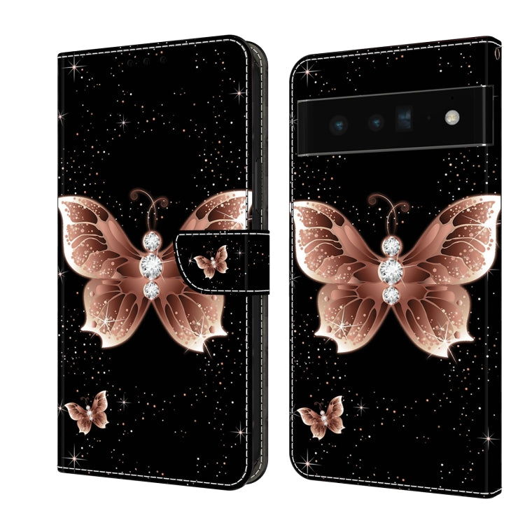 Custodia per telefono in pelle protettiva antiurto Crystal 3D, For Google Pixel 6 Pro