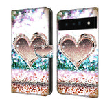 Custodia per telefono in pelle protettiva antiurto Crystal 3D, For Google Pixel 6 Pro