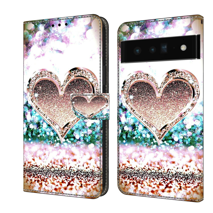 Custodia per telefono in pelle protettiva antiurto Crystal 3D, For Google Pixel 6 Pro
