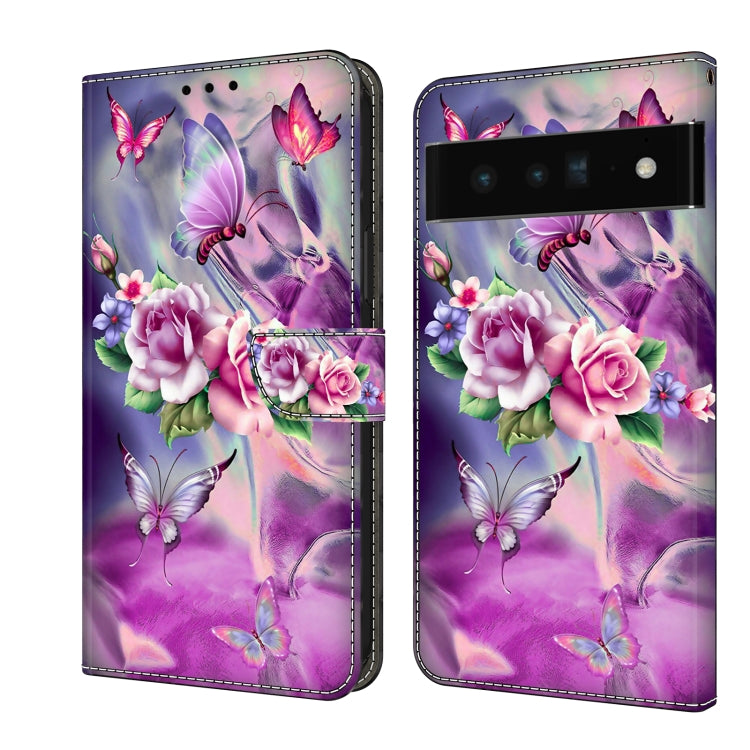 Custodia per telefono in pelle protettiva antiurto Crystal 3D, For Google Pixel 6 Pro
