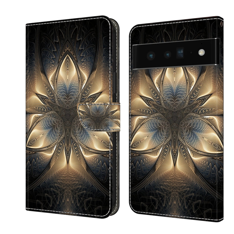 Custodia per telefono in pelle protettiva antiurto Crystal 3D, For Google Pixel 6 Pro
