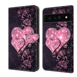Custodia per telefono in pelle protettiva antiurto Crystal 3D, For Google Pixel 6 Pro
