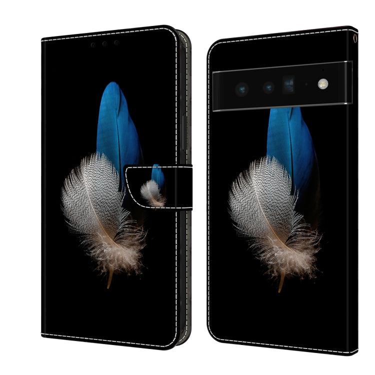 Custodia per telefono in pelle protettiva antiurto Crystal 3D, For Google Pixel 6 Pro