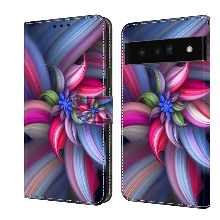 Custodia per telefono in pelle protettiva antiurto Crystal 3D, For Google Pixel 6 Pro