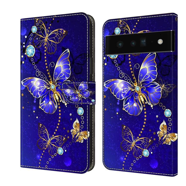 Custodia per telefono in pelle protettiva antiurto Crystal 3D, For Google Pixel 6 Pro