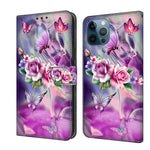 Custodia in pelle con slot carte per iPhone 12 Pro Max e 13 Pro M