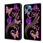 Custodia in pelle con supporto per iPhone 13 e 14