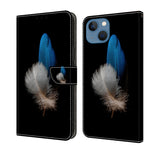 Custodia in pelle per iPhone 15 con supporto