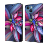 Custodia in pelle per iPhone 15 con supporto