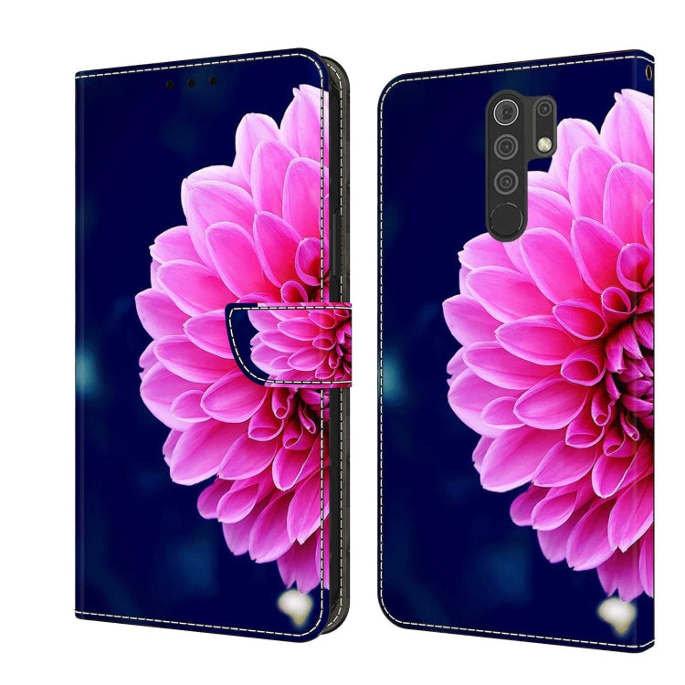 Custodia per telefono in pelle protettiva antiurto Crystal 3D, For Xiaomi Redmi 9