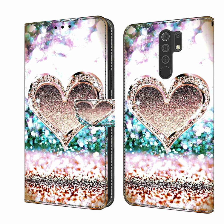 Custodia per telefono in pelle protettiva antiurto Crystal 3D, For Xiaomi Redmi 9