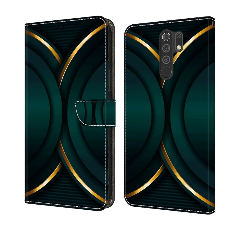 Custodia per telefono in pelle protettiva antiurto Crystal 3D, For Xiaomi Redmi 9
