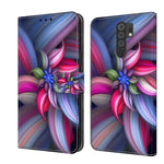 Custodia per telefono in pelle protettiva antiurto Crystal 3D, For Xiaomi Redmi 9