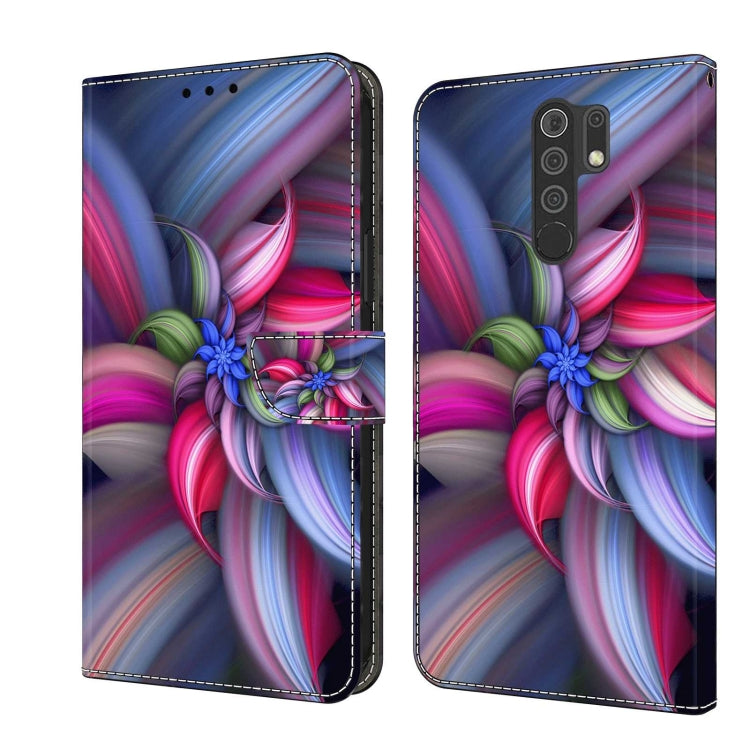 Custodia per telefono in pelle protettiva antiurto Crystal 3D, For Xiaomi Redmi 9