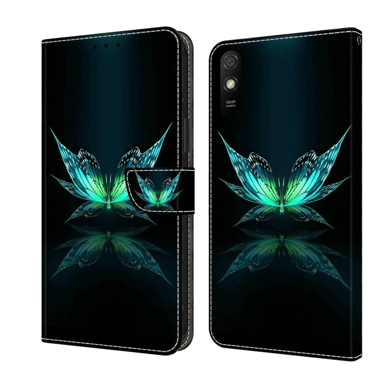 Custodia per telefono in pelle protettiva antiurto Crystal 3D, For Xiaomi Redmi 9A