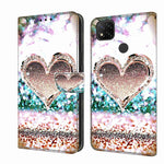 Custodia per telefono in pelle protettiva antiurto Crystal 3D, For Xiaomi Redmi 9C