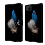 Custodia per telefono in pelle protettiva antiurto Crystal 3D, For Xiaomi Redmi 9C