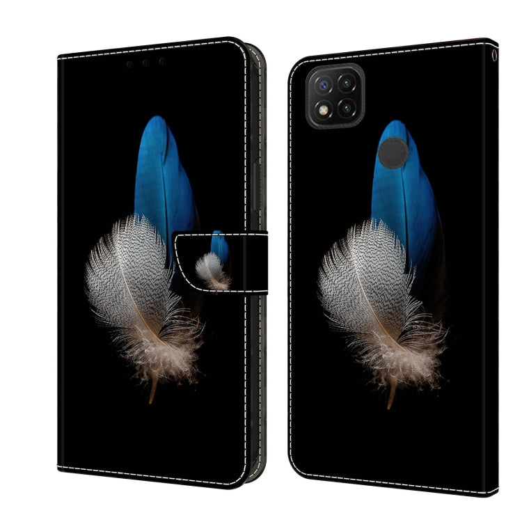 Custodia per telefono in pelle protettiva antiurto Crystal 3D, For Xiaomi Redmi 9C