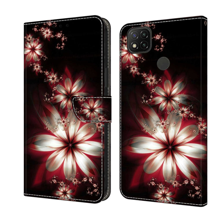 Custodia per telefono in pelle protettiva antiurto Crystal 3D, For Xiaomi Redmi 9C