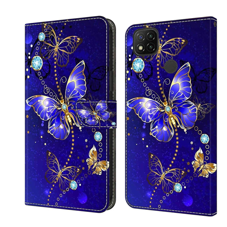 Custodia per telefono in pelle protettiva antiurto Crystal 3D, For Xiaomi Redmi 9C