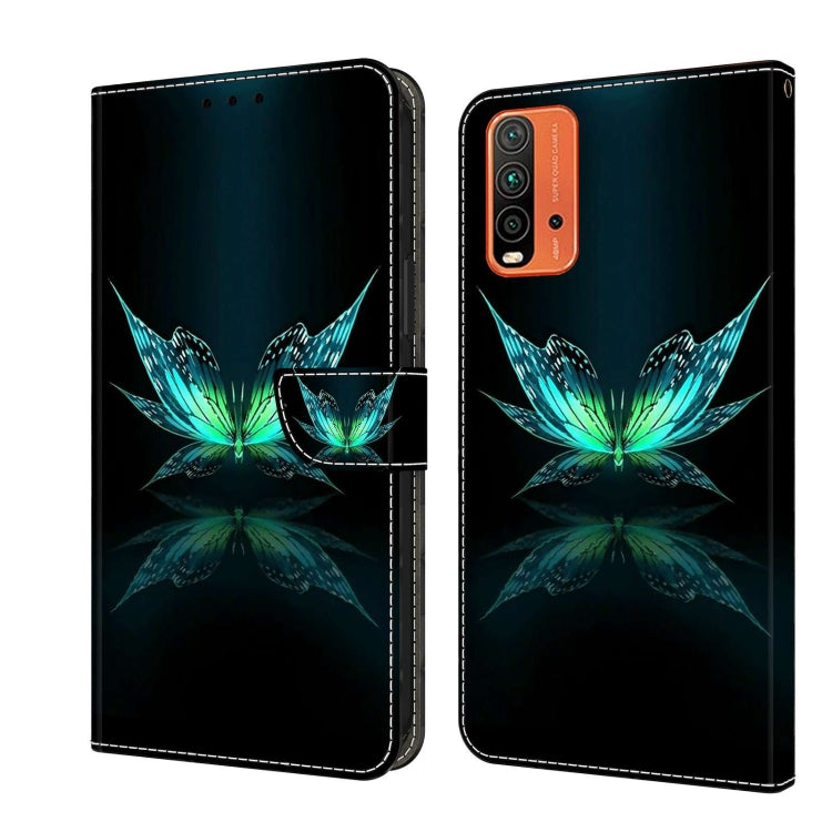 Custodia per telefono in pelle protettiva antiurto Crystal 3D, For Xiaomi Redmi 9T