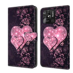 Custodia portafoglio in pelle per Xiaomi Redmi 10C