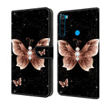Custodia per telefono in pelle protettiva antiurto Crystal 3D, For Xiaomi Redmi Note 8