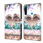 Custodia per telefono in pelle protettiva antiurto Crystal 3D, For Xiaomi Redmi Note 8