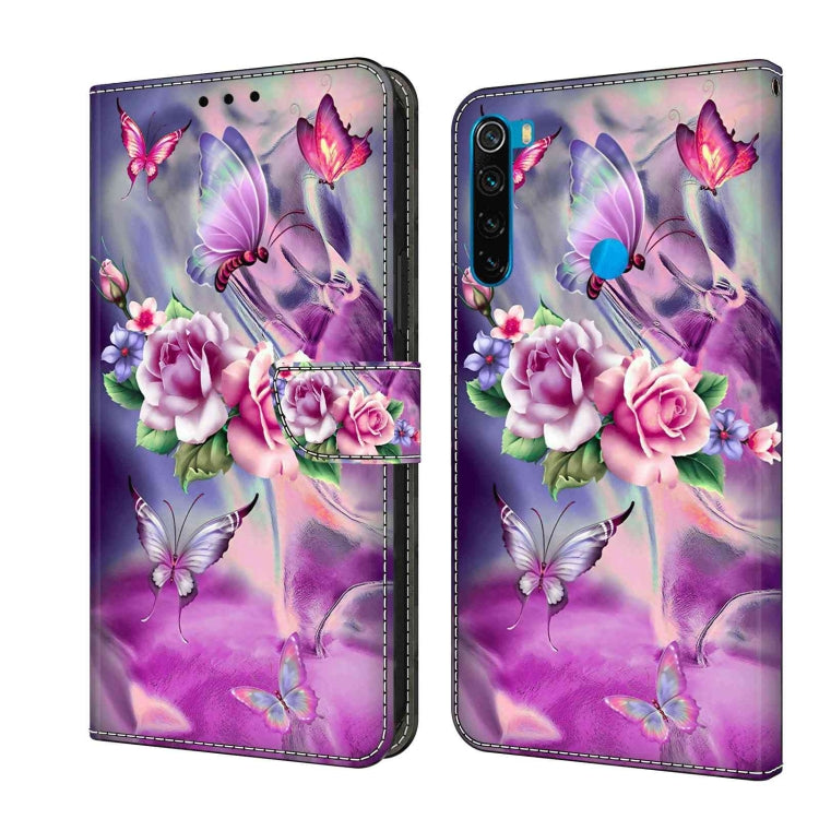 Custodia per telefono in pelle protettiva antiurto Crystal 3D, For Xiaomi Redmi Note 8
