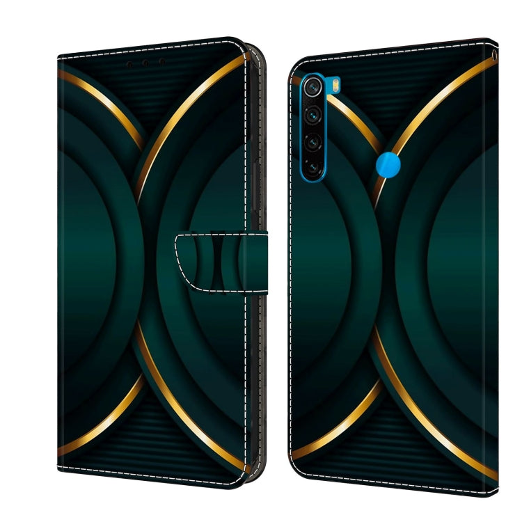 Custodia per telefono in pelle protettiva antiurto Crystal 3D, For Xiaomi Redmi Note 8