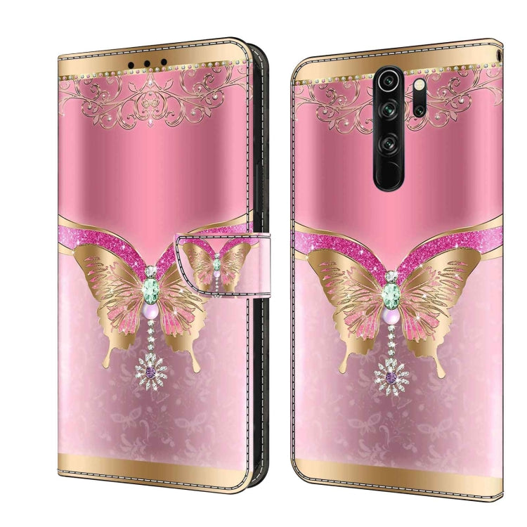 Custodia per telefono in pelle protettiva antiurto Crystal 3D, For Xiaomi Redmi Note 8 Pro
