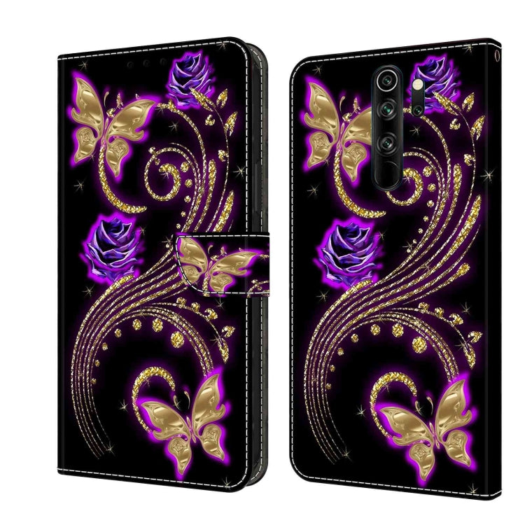 Custodia per telefono in pelle protettiva antiurto Crystal 3D, For Xiaomi Redmi Note 8 Pro