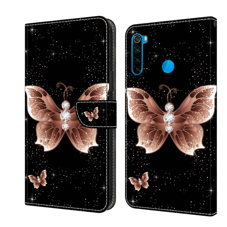 Custodia per telefono in pelle protettiva antiurto Crystal 3D, For Xiaomi Redmi Note 8T