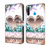 Custodia per telefono in pelle protettiva antiurto Crystal 3D, For Xiaomi Redmi Note 8T