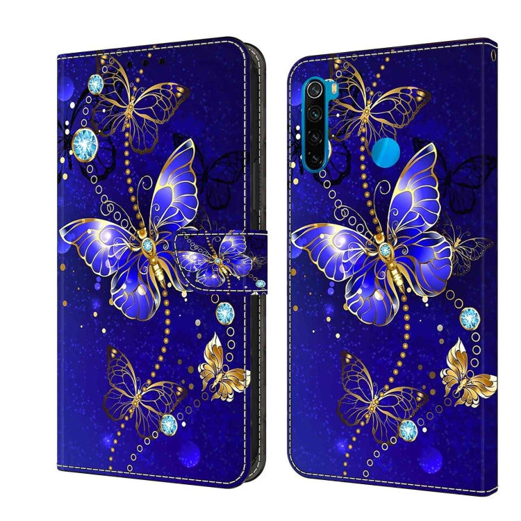 Custodia per telefono in pelle protettiva antiurto Crystal 3D, For Xiaomi Redmi Note 8T