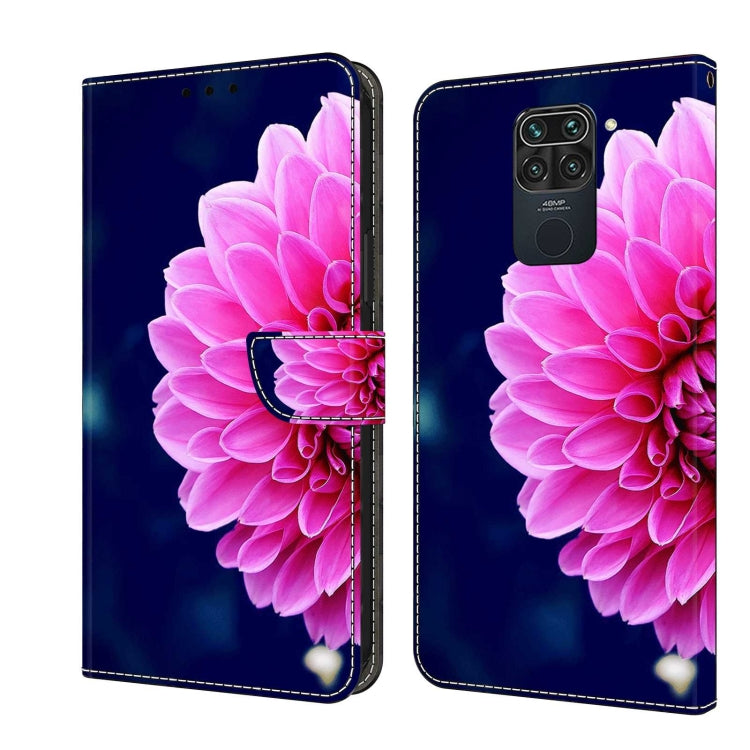 Custodia per telefono in pelle protettiva antiurto Crystal 3D, For Xiaomi Redmi Note 9