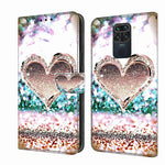 Custodia per telefono in pelle protettiva antiurto Crystal 3D, For Xiaomi Redmi Note 9