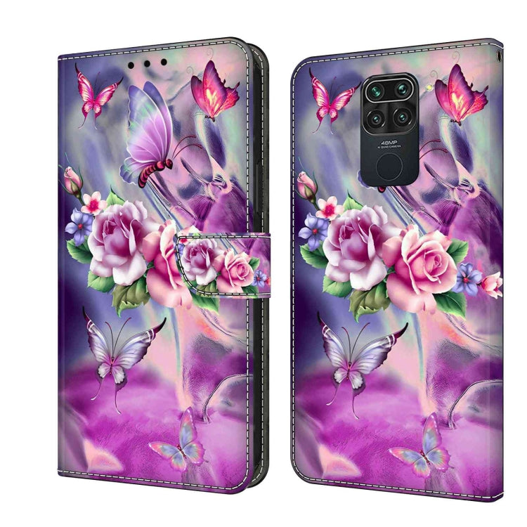 Custodia per telefono in pelle protettiva antiurto Crystal 3D, For Xiaomi Redmi Note 9